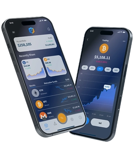 Dashboard per smartphone di BTC +590 Octela